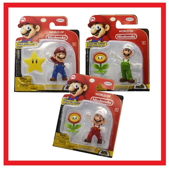 Super Mario World of Nintendo 3 Figure Collectable - Picture 2 of 5